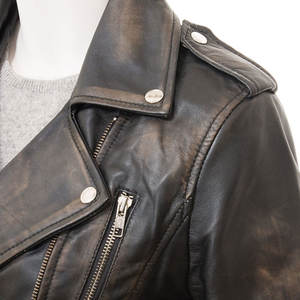 Veste en cuir respirante de haute qualité pour femme, mode automne, vêtement d'extérieur décontracté, imperméable, fermeture éclair écologique - Product Image 5