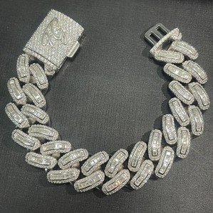 Fine <b>Charm</b> Bracelets VVS Clarity Custom Design 925 Silver Moissanite Gold Plated Bracelet Fine Jewelry Gift Parties - Product Image 6