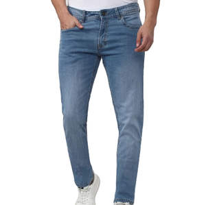 Pantalones Vaqueros de Mezclilla para Hombre, Corte Ajustado, Largos, Cómodos, de Color Sólido, con Bolsillos, al por Mayor, Personalizados, a la Moda - Product Image 6