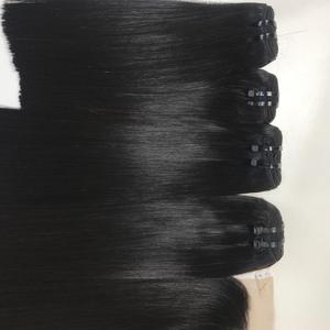 Faisceaux alignés sur les cuticules Extension de cheveux humains cambodgiens Vrigin Cheveux bruts vietnamiens Os droit Vendeur FH Vison Dentelle noire - Product Image 6