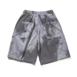 Pantalones Cortos Negros Vintage para Hombre, Hechos a Medida, 100% Algodón, Transpirables, Resistentes al Viento, con Cierre de Cordón, Lavado Ácido, de Alta Calidad - Product Image 3