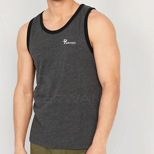 Ropa de Fitness informal de punto transpirable de alta calidad, camiseta sin mangas para hombre, ropa de gimnasio de poliéster de algodón de secado rápido - Product Image 2