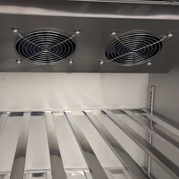 Restaurant commercial Réfrigérateur vertical en acier inoxydable pour légumes Congélateur de viande fraîche Congélateurs verticaux à refroidissement par air direct