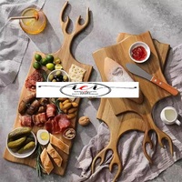 Hot Selling Moeras Hert Houten Hakblok Thuis Keuken Hout Snijplank Serveren Voor Groenten Fruit Groente Gereedschap
