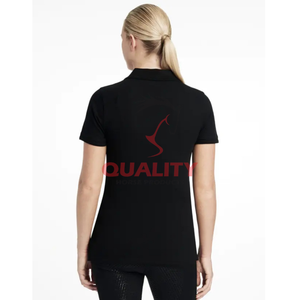 Top de equitación para mujer camisa ecuestre transpirable que absorbe la humedad secado rápido estiramiento bajo precio tops de equitación - Product Image 5