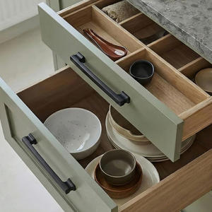 Modern ZAMAK <b>Black</b> Cabinet Handles Rectangle Drawer Pulls Midcentury Modern Durable Eco-Friendly Kitchen Wardrobe Dresser - Product Image 6