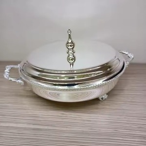 Fantástico plato de cazuela de acero inoxidable de estilo árabe hecho a mano para un calentamiento óptimo de los alimentos - Product Image 1