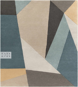 100% nouvelle-zélande laine moderne grande surface tufté à la main géométrique Design tapis imprimé maison sol décor enfant porte tapis tapis - Product Image 4