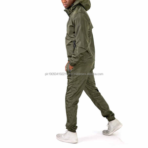 Survêtement de sport d'hiver unisexe en polyester de haute qualité Design personnalisé Pantalon coupe-vent respirant à séchage rapide Streetwear Solid 2 - Product Image 6