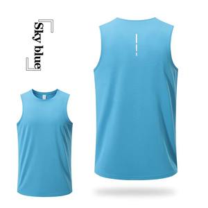 Camiseta sin mangas de talla grande personalizada para hombre, chaleco informal transpirable de secado rápido para fitness al aire libre y entrenamiento de correr, diseño personalizable para hombre - Product Image 5