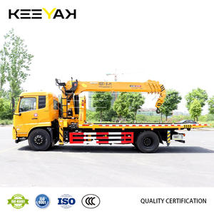 <span class=keywords><strong>Venta</strong></span> caliente DONGFENG Camión de remolque plano Camión de rescate móvil con grúa Brazo recto Capacidad de elevación de 5 toneladas - Product Image 4