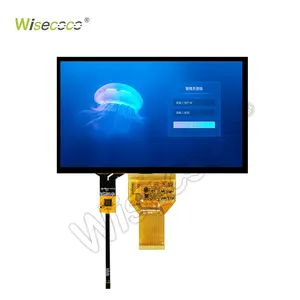 Wisecoco 4.3 5 layar Lcd 7 inci 800*480, solusi seri modul antarmuka RGB untuk layar tampilan mobil, sepeda motor HMI
