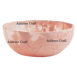 Cuenco único de resina de estilo antiguo para servir en cocina y comedor, cuencos de resina de colores de forma redonda para servir en el hogar y el Hotel - Product Image 3