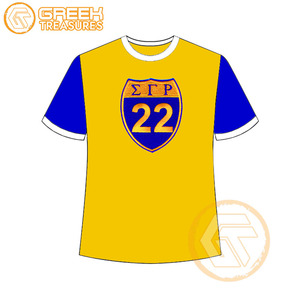 Vente en gros de t-shirt Sigma Gamma Rho pour femmes vêtements de sororité jersey de coton t-shirt respirant de haute qualité vêtements grecs pour femmes - Product Image 2