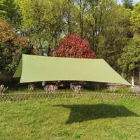 Tente extérieure ultralégère et imperméable à l'eau Auvent de plage Auvent d'extérieur en tissu imperméable Auvent populaire avec poteau