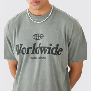 เสื้อยืดคอกลมสำหรับผู้ชายใส่ได้ทุกวันสำหรับเขาหรือซักกรดของเธอเสื้อยืดแนวสตรีทจางหายไปจากแสงแดด - Product Image 3