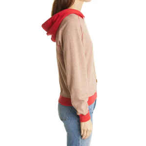 เสื้อสวมหัวมีฮู้ดผ้าฟลีซสำหรับผู้หญิงเสื้อกันหนาวแขนยาวผ้าคอตตอนไซส์ใหญ่พิเศษออกแบบได้ตามต้องการสำหรับฤดูร้อน - Product Image 3