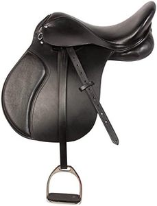 Sillín de cuero Premium para montar a caballo, cómodo sillín de salto para montar a caballo - Product Image 3
