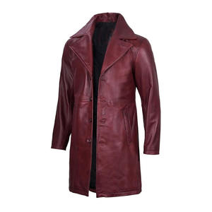 Precio al por mayor de calidad superior, abrigo de cuero para hombre, hecho a medida, abrigo de cuero para hombre más vendido en línea - Product Image 4