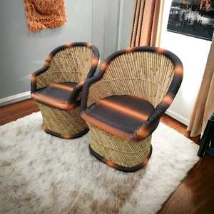 เก้าอี้ไม้ไผ่แบบพกพาเป็นมิตรกับสิ่งแวดล้อมสำหรับสวนในห้องนั่งเล่นร้านอาหารคาเฟ่ระเบียงสนามหญ้า - Product Image 3