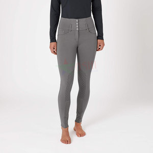 Custom Brand Slim Fit Skinny Riding Tights for <b>Women</b> Spandex Leather Equestrian <b>Jodhpurs</b> Ladies' Sports Clothing for Horse - Product Image 3