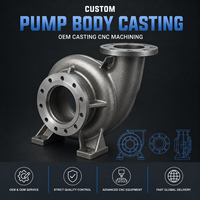 Moulage personnalisé du corps de pompe - Passage de flux moulé en sable, usiné en fonte pour pompe centrifuge à eau, moulage OEM ODM, usinage CNC