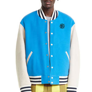 Nouvelle Arrivée : Blouson matelassé universitaire pour homme, manches longues, col montant, chaud pour l'hiver, en toile, coupe-vent, style urbain - Product Image 1