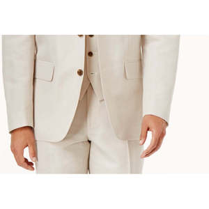 INC International Concepts Blazer da uomo in misto lino taglia piccola, colore beige Stone Block - Product Image 3