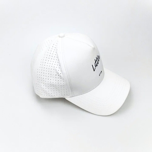 Direct Factory Sweat Wicking Band Golf Hat Custom 5 Panel Laser Cut Performance Sports <b>Cap</b> Vietnam Golf Garment Manufacturer VN - Product Image 2
