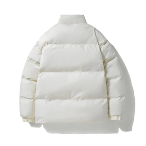 Chaqueta Cortavientos Acolchada de Lona con Revestimiento para Invierno, Unisex, Estilo Casual, con Capucha Deslizante, Cierre de Cremallera y Detalles en Color de Contraste - Product Image 6