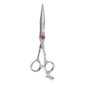 Ciseaux de coupe de cheveux à poignée fantaisie professionnelle de qualité supérieure en acier inoxydable pour salon et barbier - Product Image 1