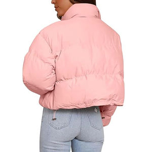 Chaqueta Acolchada para Mujer con Logotipo Personalizado de Alta Calidad, Estilo Burbuja de Invierno, OEM al por Mayor, Transpirable, Cómoda, Impermeable, Rellena de Algodón - Product Image 3