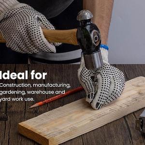 Directo de fábrica de alta calidad XL tamaño impermeable protección UV algodón punteado guantes de seguridad para uso al aire libre - Product Image 6