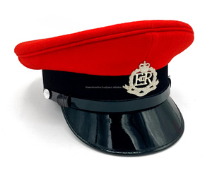 Gorras de uniforme personalizadas con insignia de hilo metálico, sombreros ceremoniales premium, coronas estructuradas, sombreros de alta calidad, proveedor mayorista al por mayor. - Product Image 3