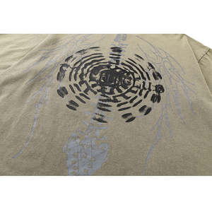 เสื้อยืดผ้าฝ้ายสีดำถักแบบหนัก250gsm กำหนดเองเสื้อยืดผ้าฝ้าย100% ดีไซน์ซุปเปอร์พิมพ์ลายตัวละคร3D - Product Image 5