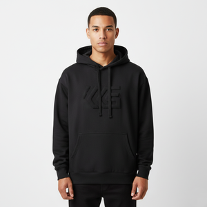 Sweat à capuche pour homme en coton et élasthanne tissé 350 GSM - Respirant, séchage rapide, coupe-vent, écologique, athlétique - Product Image 4