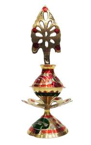 Surma Dani de Latón Única y Atractiva, Tamaño Grande, Pulida, Multicolor, para Guardar Kohl, Forma Única, para Regalos y Decoración - Product Image 4