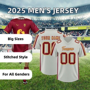 Camisetas de Fútbol Americano de Talla Grande al por Mayor, de Alta Calidad, con Impresión por Transferencia de Calor, Personalizables, 100% Poliéster, Precio Económico - Product Image 4