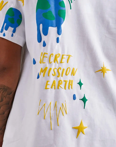 T-shirts en coton avec logo personnalisé impression 3D bouffante T-shirts graphiques grande taille pour hommes High Street T-shirt personnalisé poids lourd - Product Image 5