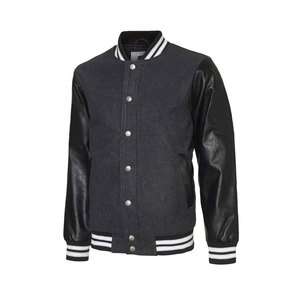 Varsity <b>Jacket</b> High Quality Embroidery <b>Men</b> Casual Outerwear Streetwear Super Soft <b>Mens</b> Wholesale Custom Latest Designs <b>Long</b> - Product Image 2