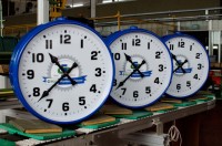 Reloj de Agujas Analógico de Hierro para Exteriores, Hecho en Italia, Sincronizado con GPS, Diseño de Doble Cara, Estilo Art Deco, Color Personalizable para Parques y Calles