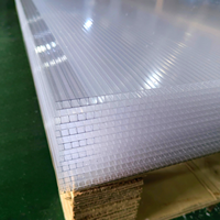 Plaque en polycarbonate alvéolaire écologique à double paroi, multicouche, avec service de découpe