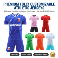 Maillot d'entraînement de football personnalisé en polyester sublimé avec logo, nom et numéro, maillot de football OEM en gros