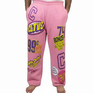 กางเกงวอร์มขายาวตรงสำหรับผู้ชายใส่ได้ทั้งชายและหญิงผ้าคอตตอน100% ทรงถุงใส่ตรงมีบริการ OEM - Product Image 1