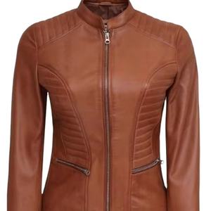 Light Brown Best Selling <b>Women</b> Leather <b>Jacket</b> MADE BY HAIDIII SPORTS 2026 - Product Image 2