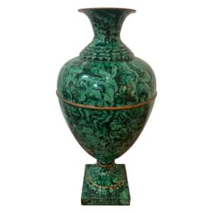 Pot de fleur en malachite, matériau marbré imperméable, auto-adhésif écologique - Product Image 1