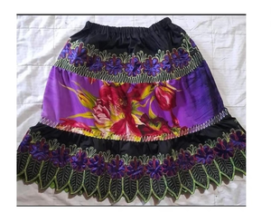 กระโปรงฮาวายผ้าฝ้ายปักลายสำหรับผู้หญิงกระโปรงสั้นลายเกาะโพลีเซียนสำหรับงานตามสั่ง - Product Image 6