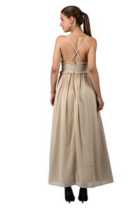 ชุดแมกซี่เดรสยาวผ้าชีฟองสำหรับตอนเย็นยาวพลิ้วไหวของผู้หญิงหรูหราสายเดี่ยวลูกไม้ลายเสื้อท่อนบนสำหรับงานแต่งงานพิเศษ - Product Image 4