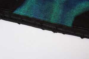 High Quality Heavy Cotton Pullover Rhinestone Logo Oversized Acid Washed Sun Faded Sweatshirt Rivet Customizable for Winter Use - Product Image 2