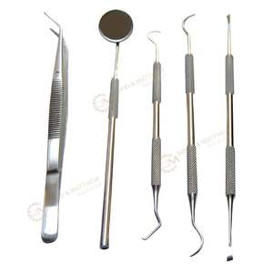 Instrumentos dentales de acero inoxidable, Kit de herramientas de examen de higiene Dental, cuidado bucal quirúrgico - Product Image 1